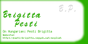 brigitta pesti business card